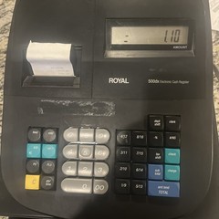 Royal 500DX Electronic Cash Register Tested w/ Key & Manuals