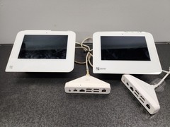 Clover Mini Wi-Fi C300 & 3G C301 POS Systems w/ Hubs READ Untested No Power Cord