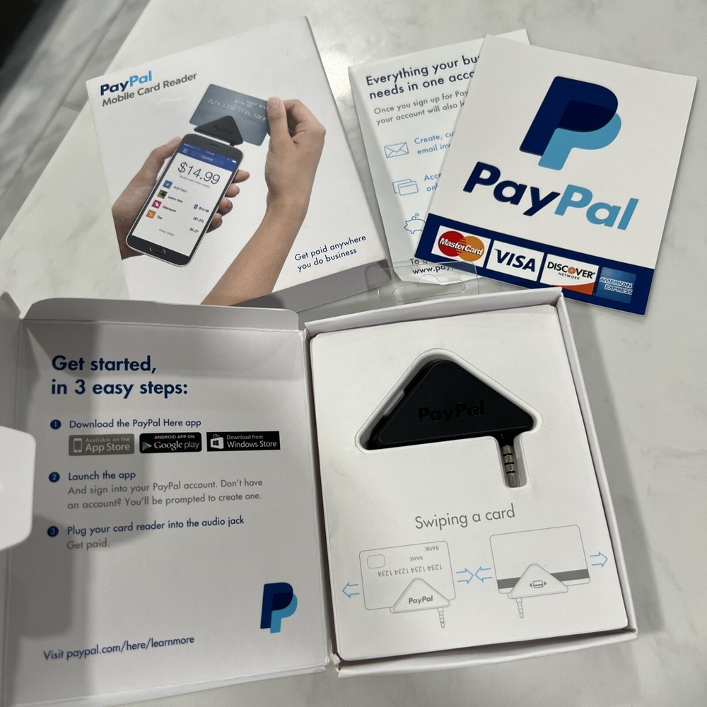 Paypal Mobile Card Reader Scanner Point Of Sale Device iPhone Android Windows
