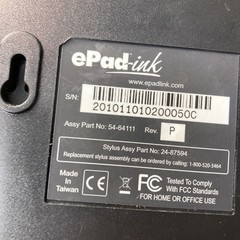 ePad-ink VP9805 54-64111 Rev Q USB Electronic Signature Capture Pad Broken
