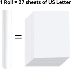 NYEAR 6 Rolls A4 Quick-Dry Thermal Paper (210Mm/8.27&Prime;Width/7.6M Long,Φ1.18&Prime;) for