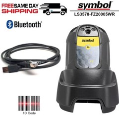 Zebra LS3578-FZ20005WR Wireless Bluetooth Laser Barcode Scanner w/ Cradle! 🔥⭐