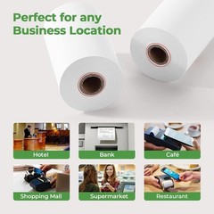 Versatile 50 Pack of 2 1/4&Prime; x 50&prime; Thermal Paper Rolls – Compatible with All POS
