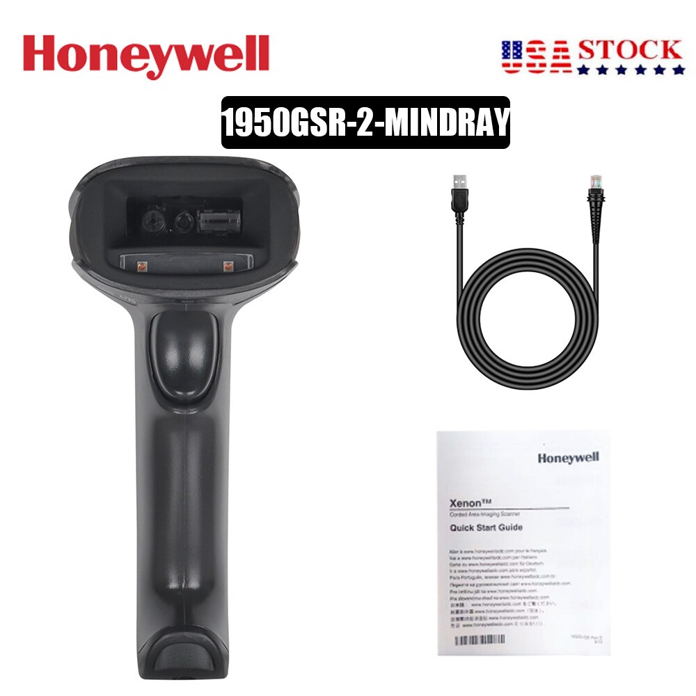 Honeywell Xenon 1950GSR-2-MINDRAY 1D 2D Barcode POS Scanner Reader +USB Cable