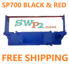 48 STAR SP 700 BLACK & RED INK PRINTER RIBBONS W/BLUE CASSETTE ~FREE SHIPPING~