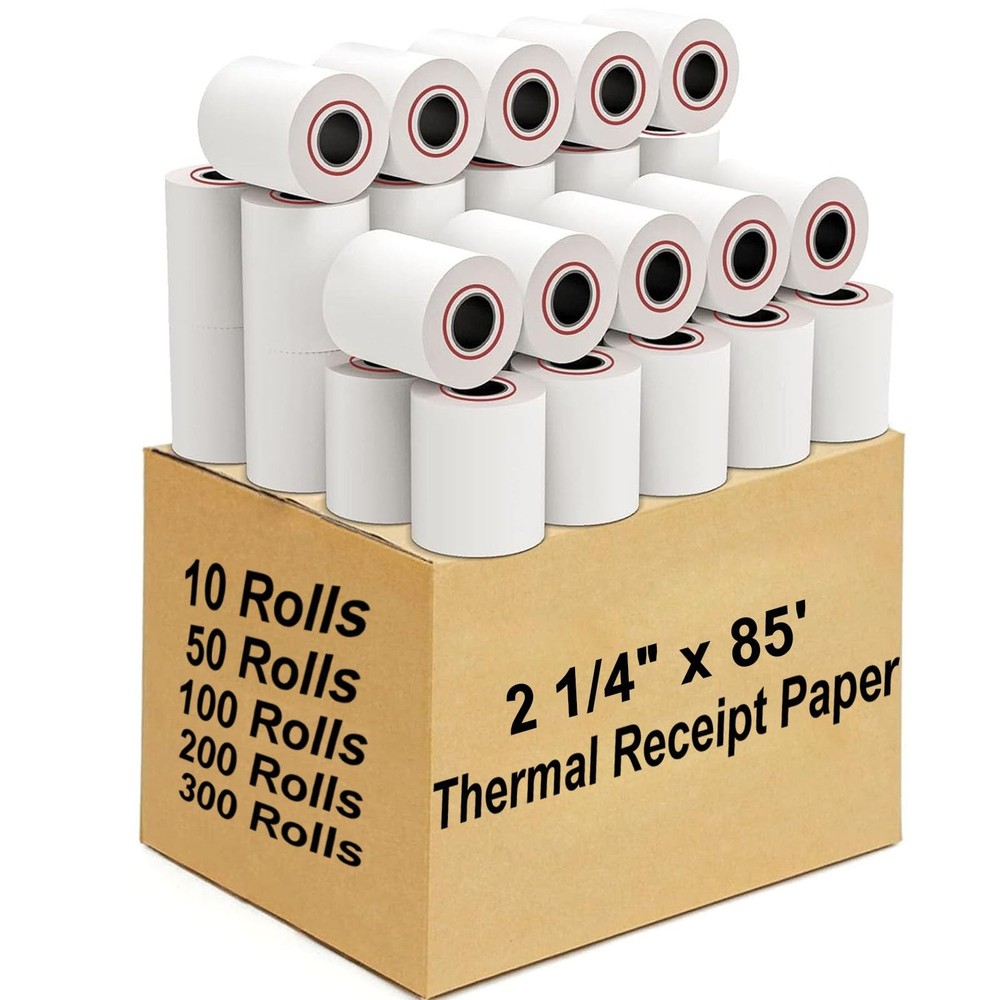 2 1/4&Prime; X 85&prime; Thermal Paper Receipt Rolls POS Cash Register Paper 50 PCS Target