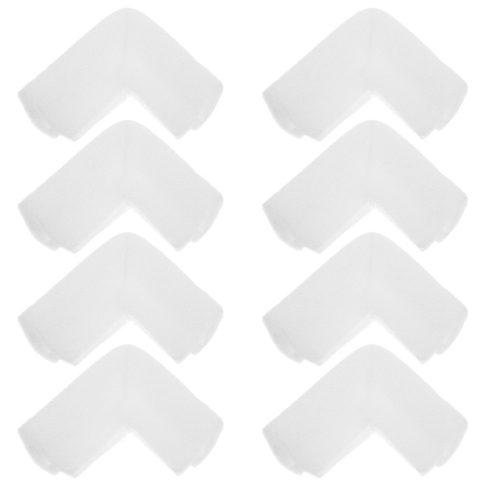 8Pcs White Soft Foam Edge Protectors for Furniture Safe Corner Cushioning