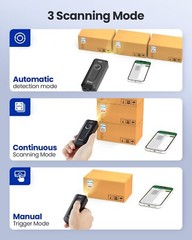 Eyoyo Mini Clip 2D Bluetooth Barcode Scanner 1D QR Code Reader for Android IOS