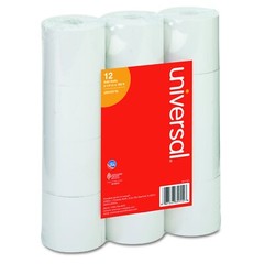 Adding Machine Roll 2 1/4 x 150 ft White Paper 12 Pack UNV35715