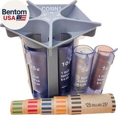 Change Sorter Tube as Coin Counter Machine with Coin Wrappers, Coin Sorter Chang