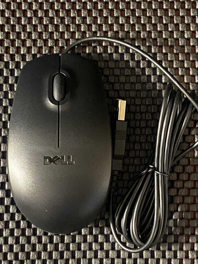 NEW Dell Optical Mouse Black USB Wired Scroll Wheel – NEW IN BOX