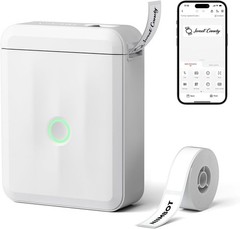 Impresora De Etiquetas Adhesivas Con Cinta Portatil Bluetooth Códigos De Barras