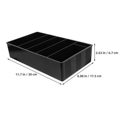 Cash Drawer Tray Removable Dividers Portable Money Organizer Desktop Storage