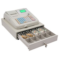 Electronic Pos Cash Register Cashier Machine With Drawer Financial Equipment
