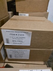 POS CASH REGISTER Roll 2 1/4 inch x 150f Thermal Receipt Paper Rolls – 50 Count