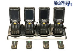 LOT OF 4 Symbol MC9190-G90SWEYA6WR 1D & 2D Long Range Windows CE 6.0 & Charger
