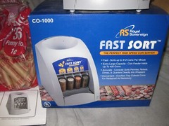 Royal Sovereign Fast Sort CO-1000 Electric Coin Sorter TESTED & WORKING