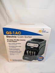 Royal Sovereign Quick Sort Electric Coin Sorter Counter Machine QS-1AC Tested