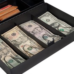 BARSKA Large Cash Box Safe w/ 4 Bill Holder and Combination Lock, CB11794