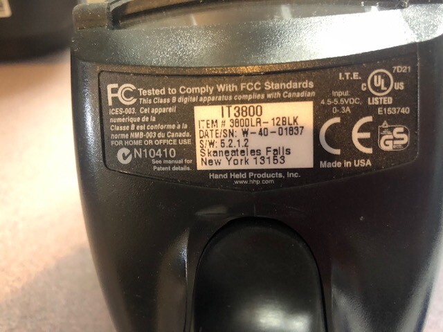 HHP IT3800 Scanner