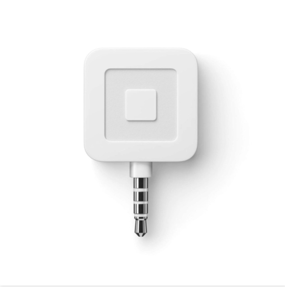 Square 3.5mm Headphone Jack Credit/Debit Magstripe Card Square Reader – White