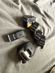 4 Zebra RSBT5 + 1 RS5100 Bluetooth Barcode Scanner Lot w/ Straps & Batteries