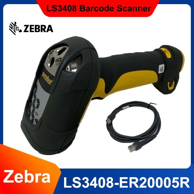 Motorola LS3408ER Laser 1D USB Barcode Scanner LS3408-ER20005R Long Range Lorax