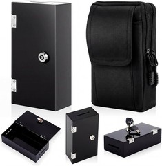 Extra Large Acrylic Box Winners Bank Portable Cash Box with 2 Keys Pocket Siz…