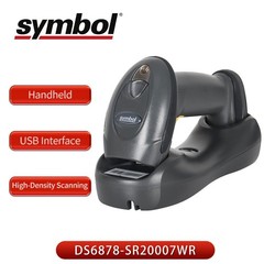 2PCS Zebra Symbol DS6878-SR20007WR Wireless Bluetooth Barcode Scanner USB Cradle