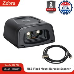 Zebra DS457-HD20009 Fixed Mount Automatic Barcode Scanner 2D/1D/QR Code Reader
