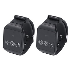 New Wireless Restaurant Service Calling System 2 Watch Receiver And 1 Button