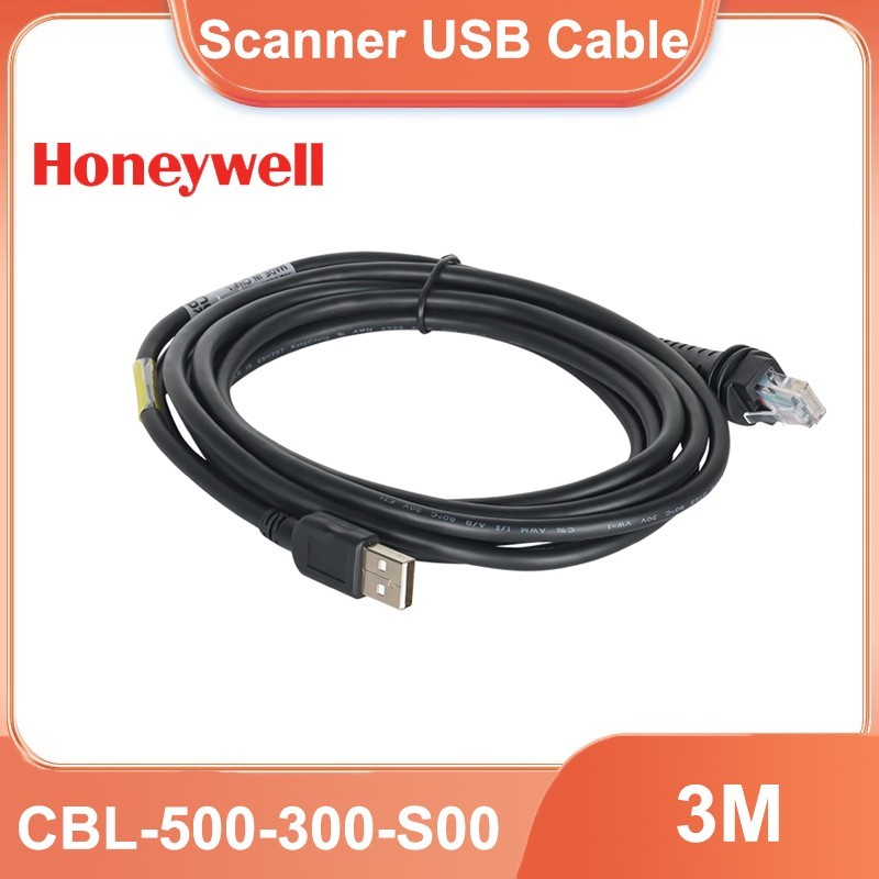 Honeywell Barcode Scanner Cable CBL-500-300-S00 5V USB Type A Male 3m 9.8ft