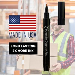 Fast & Accurate Counterfeit Bill Marker Pen – 50 Count