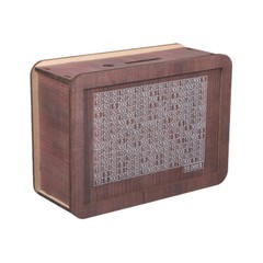 1X Wooden Savings Box – Wooden Cash Saver Money Box Cash Saver Box