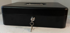 Money/Cash Box BARSKA .05 cu.ft. Steel Key Lock Cash & Coin Spring Holders