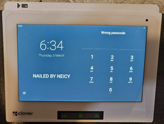 Clover Mini Terminal POS System HFS-C305 Touchscreen Credit Card Reader Locked
