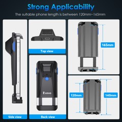 2D Bluetooth Barcode Scanner Phone Back Clip 1D QR Code Shop Inventory Scanner