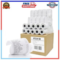 Gorilla Supply Thermal Paper Receipt Roll 2-1/4&Prime; X 50&prime; BPA Free 50 Rolls