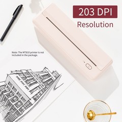 MT810 2PCS A4 Thermal Paper Roll Each Roll Equals About 25 Sheets