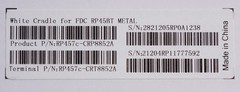 Lot of 4 Clover RP457C White Cradle Dock Charging Bases RP457C-CRP8852A