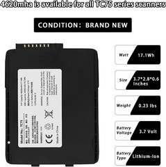 BT-000318 Replacement Battery for Zebra Symbol TC77 TC70 TC75 TC72 TC55…