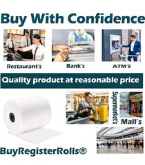 (5 Rolls) 3 1/8 x 230 Thermal Paper Receipt Rolls, Premium Quality German Paper