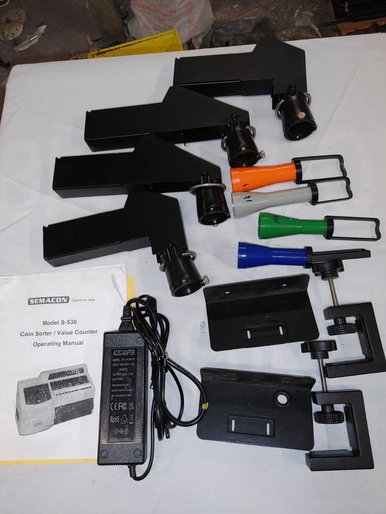 Bag Attachment Kit Semacon S-530 Heavy Duty Coin Sorter Counter 500 Series + Pow