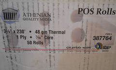 POS 10 Rolls 3 1/8&Prime; x 230&prime; Thermal Receipt Paper BPA free cash register rolls