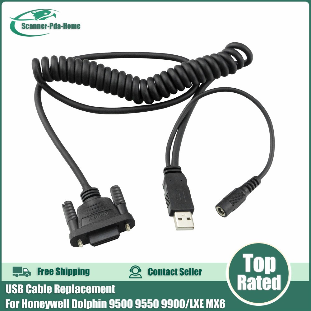 USB Cable Replacement for Honeywell Dolphin 9500 9550 9900/Honeywell LXE MX6