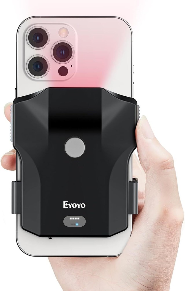Eyoyo Bluetooth QR Code Scanner 1D 2D Wireless Back Clip UPC Barcode Reader