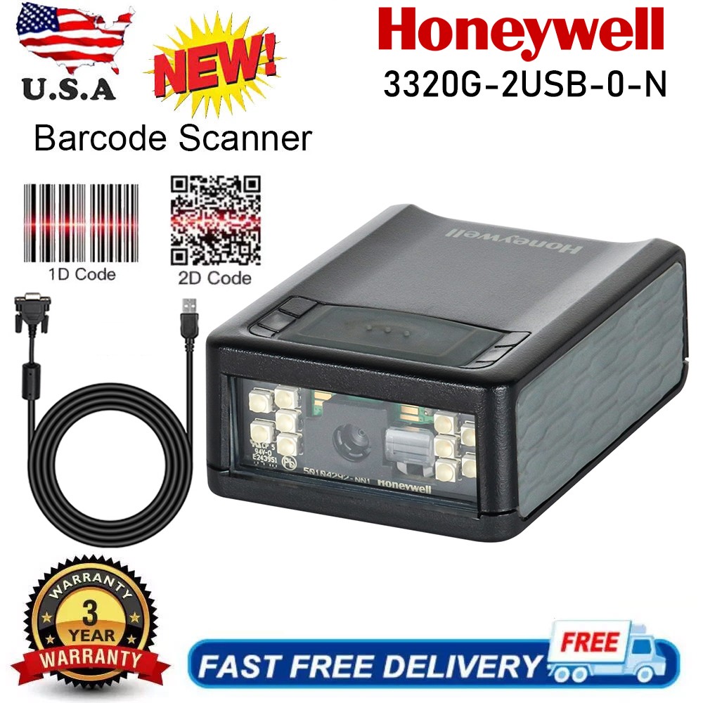 Honeywell Vuquest 3320G 2D Barcode Scanner Hands free 3320G-2USB-0-N USB Kit