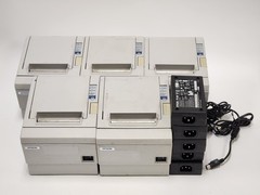 Lot of 5 Epson TM-T88III & TM-T88IIIP (M129C) POS Thermal Receipt Printers