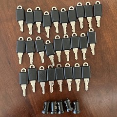 Lot of 27 Genuine Knoll Cabinet Keys & 5 Cylinders K250 K236 K237 K235 & More
