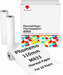 Thermal Paper，3&Prime; Thermal Paper for M832 M833 M834 M835 Thermal Printer White …